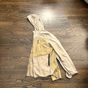 Men’s tan full zip hoodie